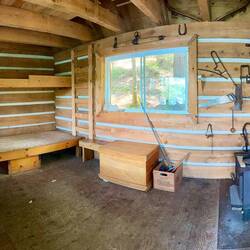 Rest cabin along the trail