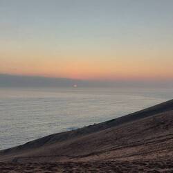 Dunas en was heel moeilijk te beklimmen