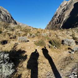 Lange Schatten am Morgen