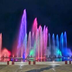 Die Wasserfontainen-Show