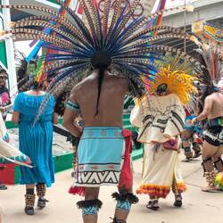 Mexican dance in Chicano park, San Diego