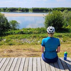 eine löbliche Ausnahme: Blick auf die nahe Weichsel