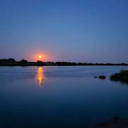 Vollmond über der Weichsel