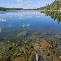 Man schaue das glasklare Wasser an