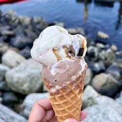 FLUFF ‘N UDDER and WOWIE COWIE are the ice cream varieties