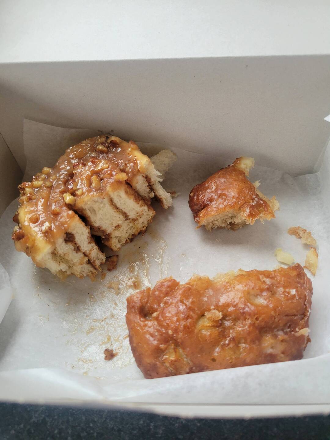 Yummy baked goods from the Gateway in Kilarney. They were gone before we crossed Frazer Bay