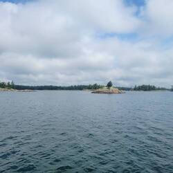 Once the rain stopped the skies cleared. McGregor Bay is so beautiful.