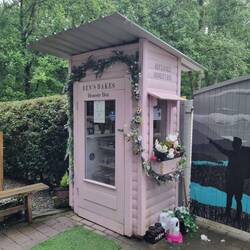 Honesty Box, wo ich mein Mittagessen gekauft habe.