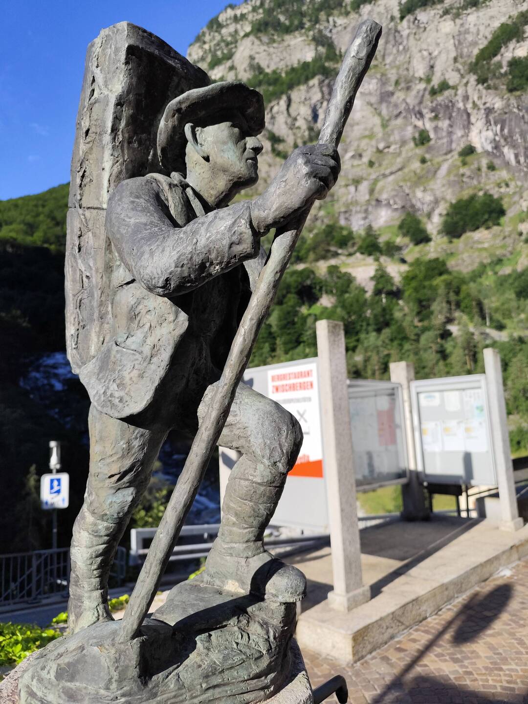 Schmuggler Brunnen auf dem Weg zum Simplonpass