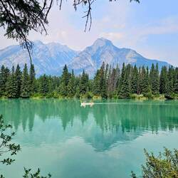 Kayakers on Bow River