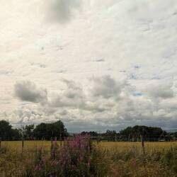 Die Wolken waren heute sehr beeindruckend