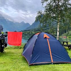 Aussicht vom Løken camping