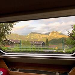 Blick aus unserem Camper