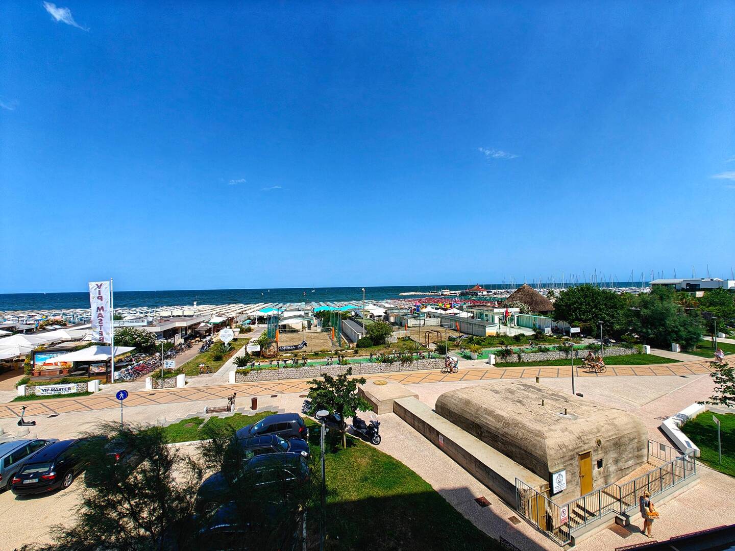 Blick vom Hotelbalkon