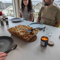 Auflauf, der es nur knapp überlebt hat