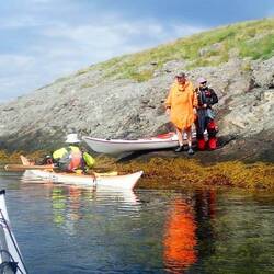 Landing at Skomvær