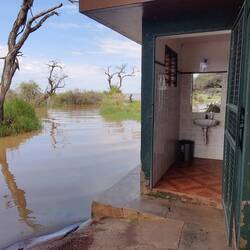Viel höher darf das Wasser nicht mehr werden...