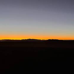 Der Sonnenaufgang kündigt sich an