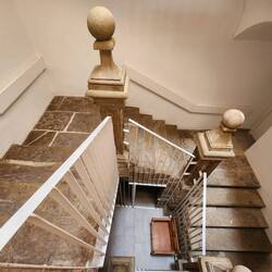 Looking down the stairs