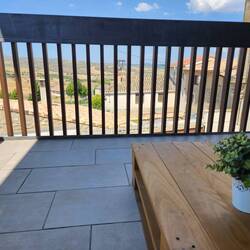 The view from where I'm sitting on the patio