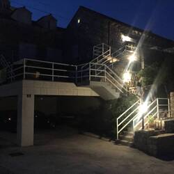 Returned tired after a long drive + walk.