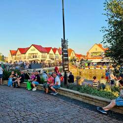 Menschenmassen in Łeba