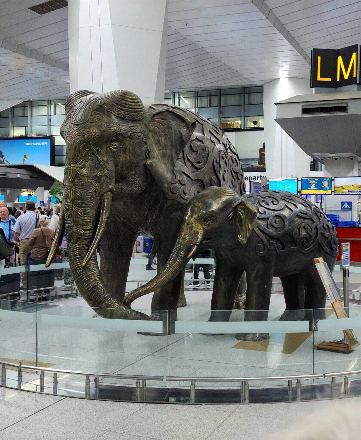 New Delhi Airport elephants