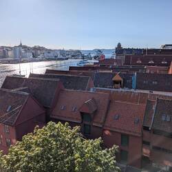 Letzter Blick auf bergen aus dem Parkhaus