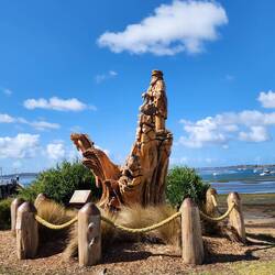 Ferry Captain sculpture