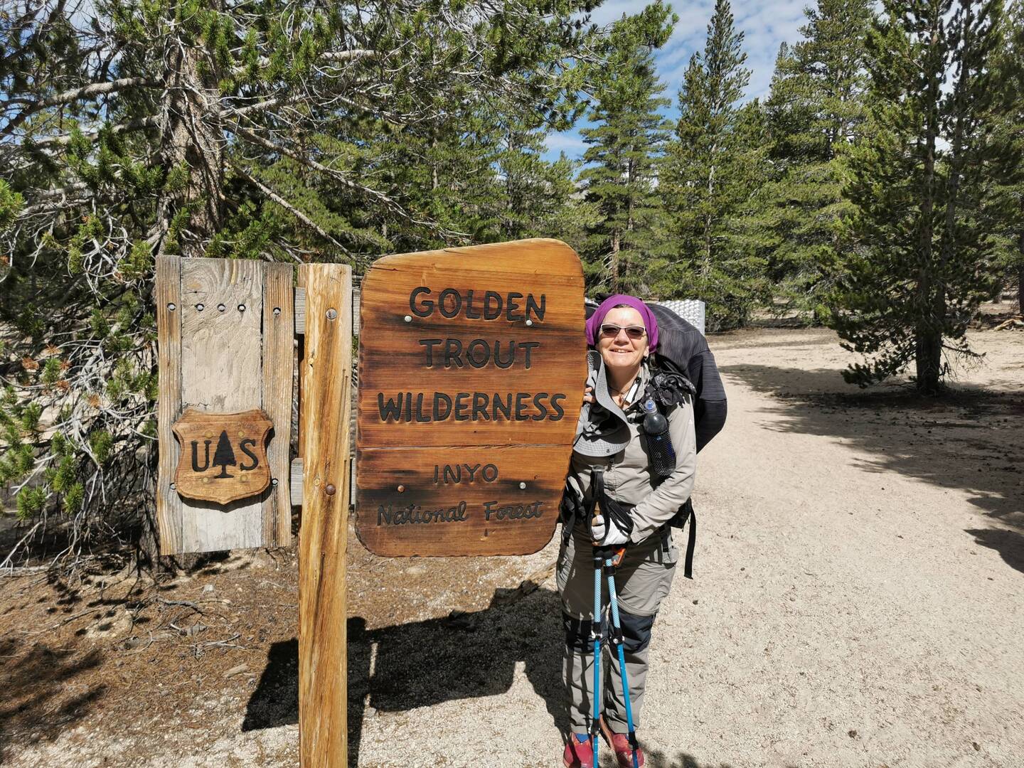 Ende Campground, noch lacht sie.