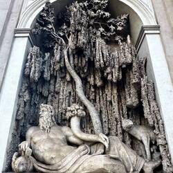 Street corner sculpture