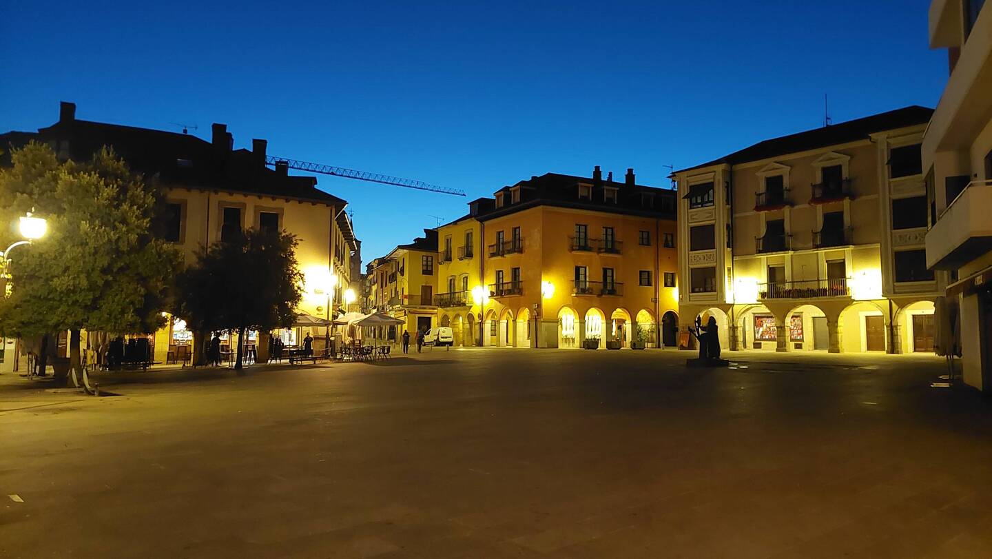 Früher Start in Ponferrada.