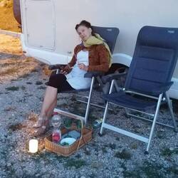 Das erstmal nach 14 Tagen, brauchte ich ein Jäckchen zum Abend