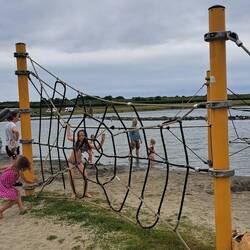 Klettern über festem & trockenem Grund...