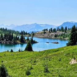 Rock Isle Lake, carved by glaciers
