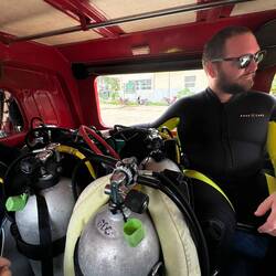 In the tuktuk