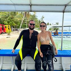 About to go down for our first dive