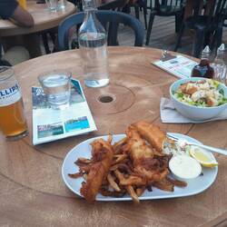 Fish n' Chips für mich in Downtown