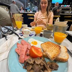 Breakfast Lisbon airport.