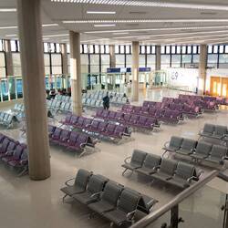 A whole gate lounge to ourselves (temporary)
