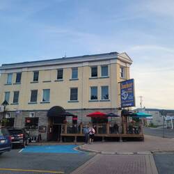 The Anchor Inn. A nice place to eat and they provide space for Roy to broadcast the Cruisers Net.