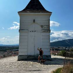 CJ finally found the chapel on the hill!