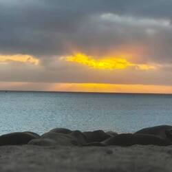 Leider ein etwas bewölkter Sonnenuntergang