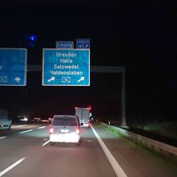Letzter Autobahnwechsel