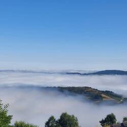 Nebel über den Tälern.