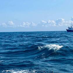 Fischer mit Schleppnetzen