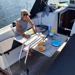 Selbstgemachte Waffeln nach der Ankunft