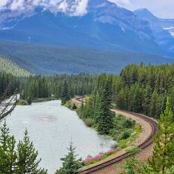 View from road outside Lake Louise