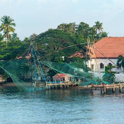 Chinese fishing nets — Kochi India.