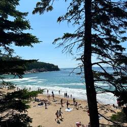 Sand Beach, starting point of hike
